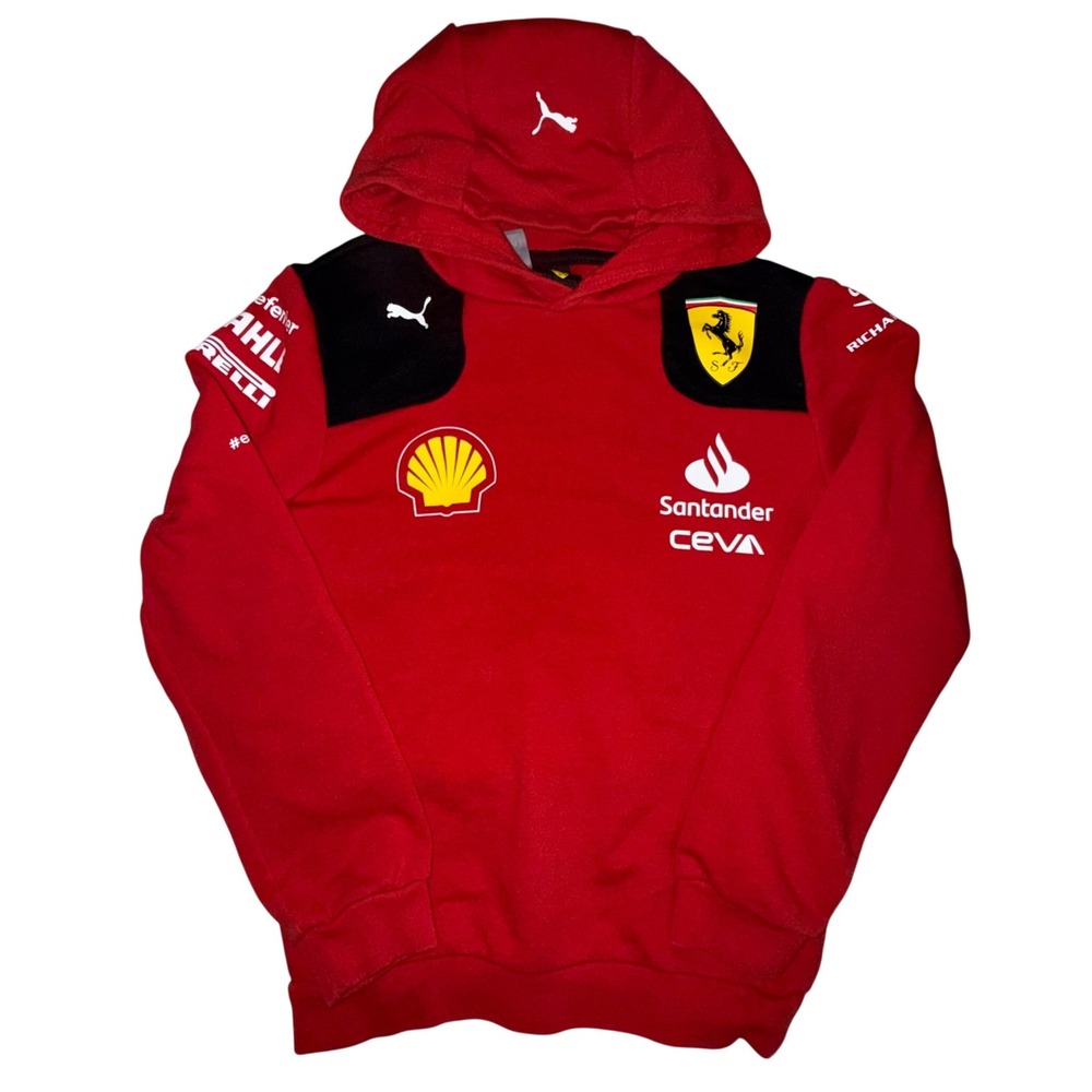 Scuderia Puma Ferrari Hoodie Youth XS Red Racing F1 Lewis Hamilton Racing 2023